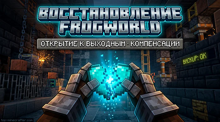 🔧 FrogWorld восстанавливают после сбоя: сервер откроют к выходным