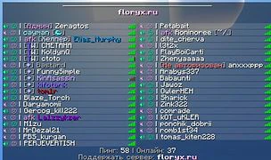 Скриншот сервера Майнкрафт «Floryx» №7