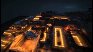 Airship Pirates World - Player built settlements on the Survival Server