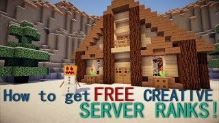 How to get FREE ranks on Creative Server IP: CatsCraft.net