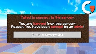 THEY BANNED ME FROM MY OWN MINECRAFT SERVER...