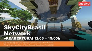 NOVO SERVIDOR DE MINECRAFT SURVIVAL✅ - JAVA E BEDROCK - SkyCityBrasil Network 🎮