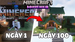 Tóm tắt 100 ngày sinh tồn trong SkyBlock server MineKeo