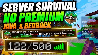 ✅ ¡NUEVO! SERVIDOR SURVIVAL PARA MINECRAFT PE Y JAVA !🔥