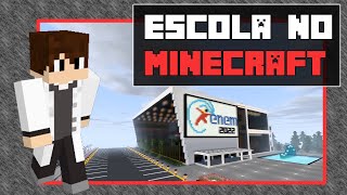 Venha estudar em nossa escola no Minecraft!